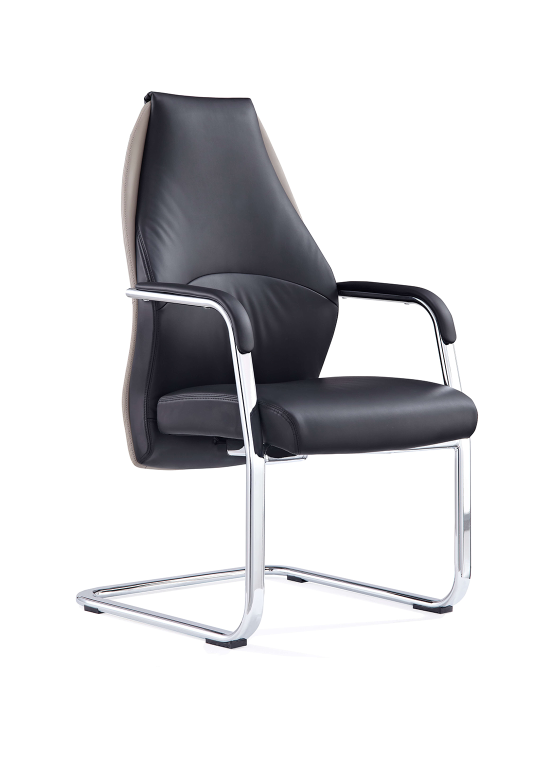 Mien High Back Leather Cantilever Visitor Office Chair