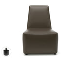 Pella 65cm Wide Chair in Cristina Marrone Ultima Faux Leather