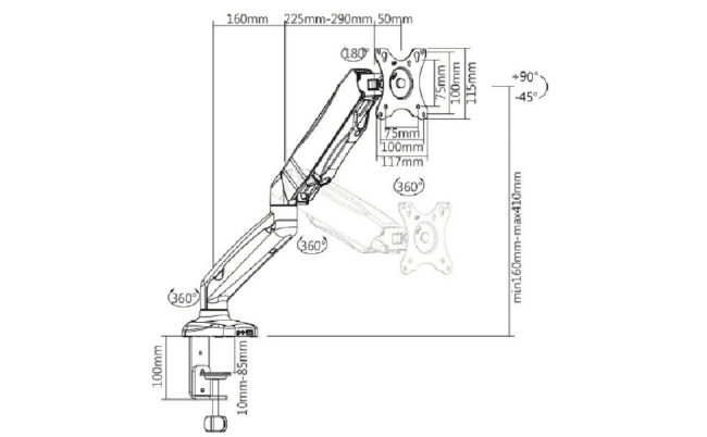monitor arms