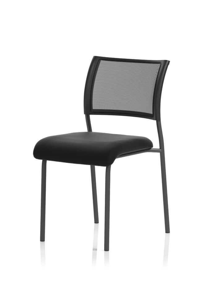 brunswick medium back stacking visitor office chair