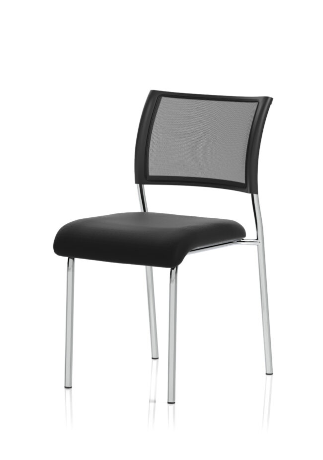brunswick medium back stacking visitor office chair