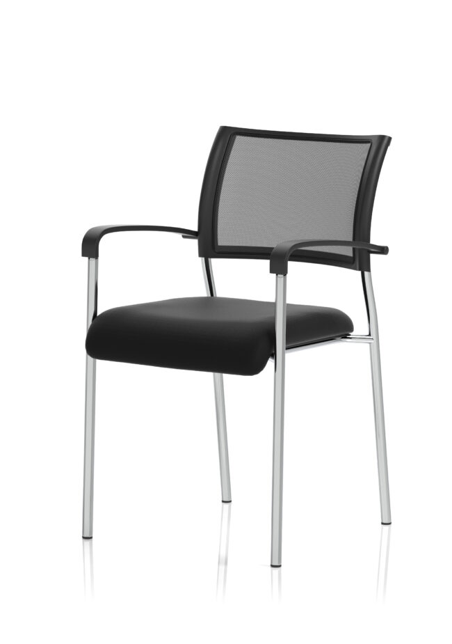 brunswick medium back stacking visitor office chair