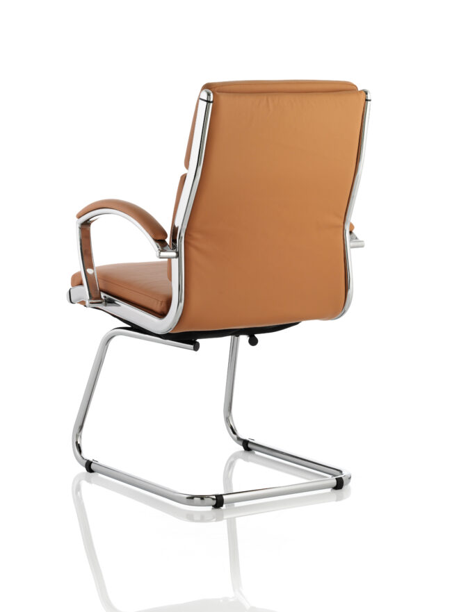 classic medium back cantilever visitor chair with arms