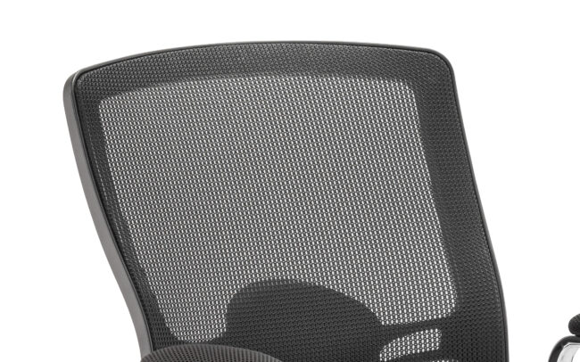 portland medium mesh back (straight leg) visitor chair with arms