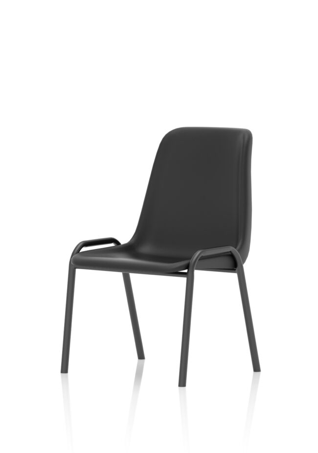 polly medium back stacking polypropylene visitor chair