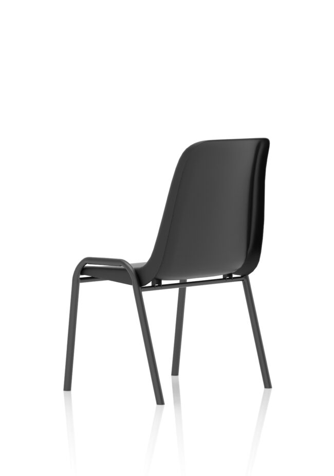 polly medium back stacking polypropylene visitor chair