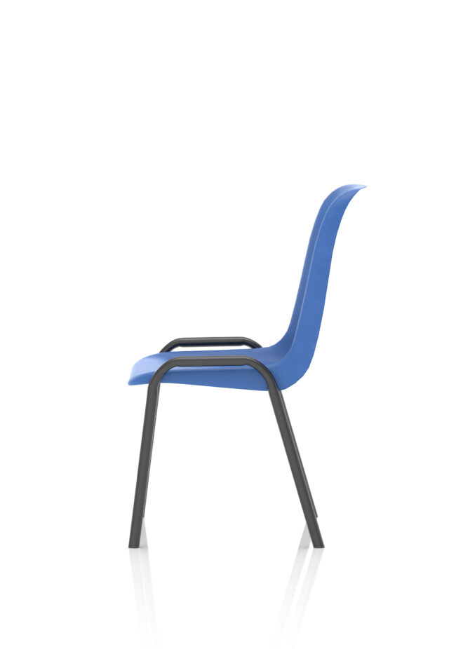 polly medium back stacking polypropylene visitor chair