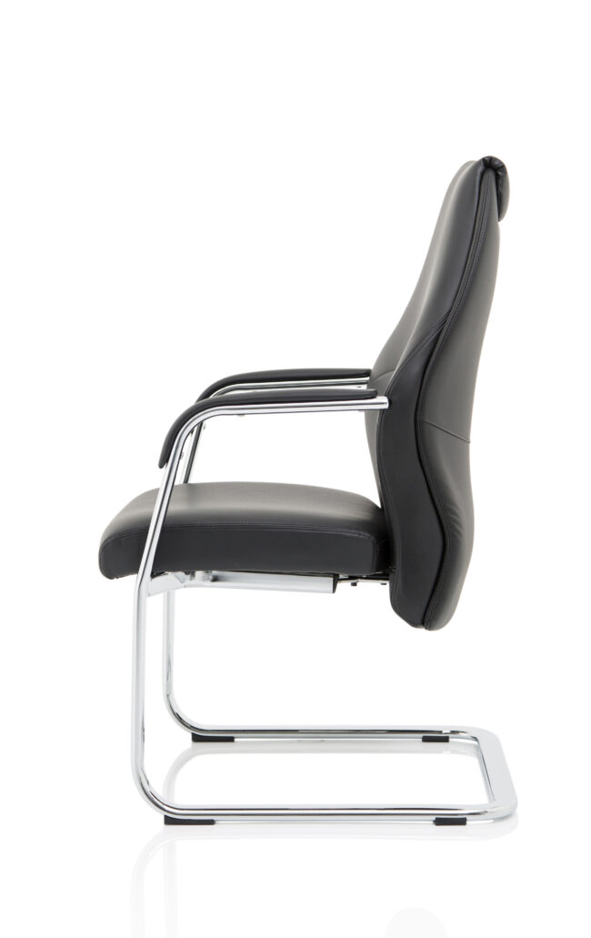 mien high back leather cantilever visitor office chair