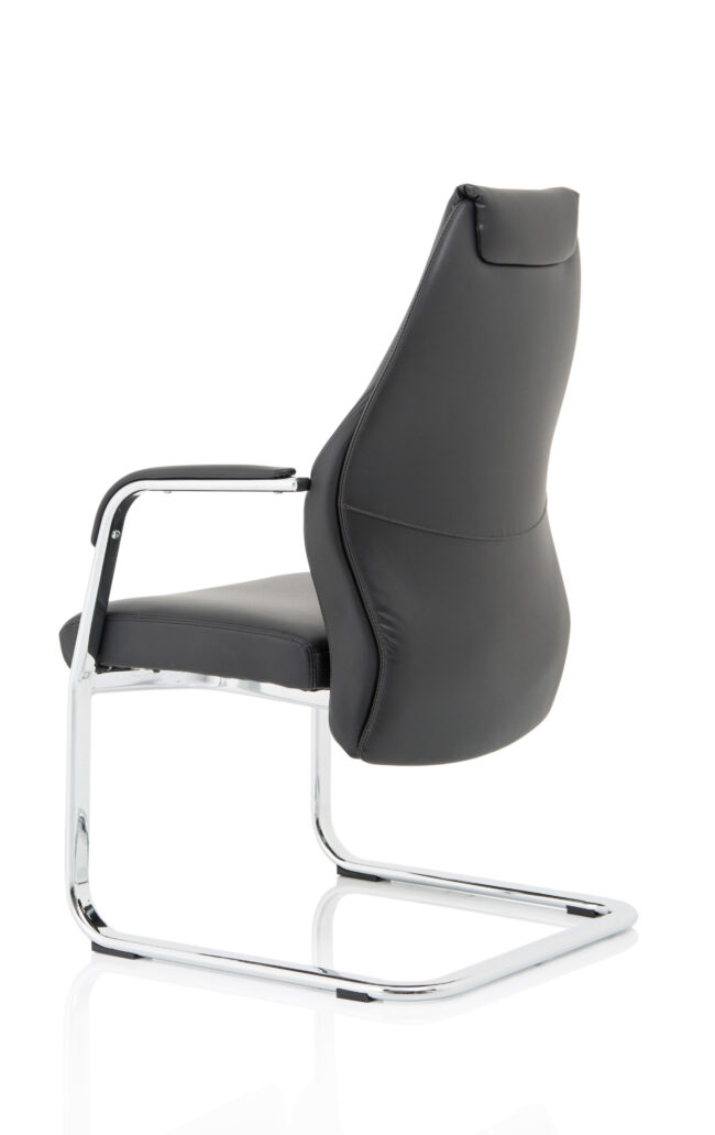 mien high back leather cantilever visitor office chair