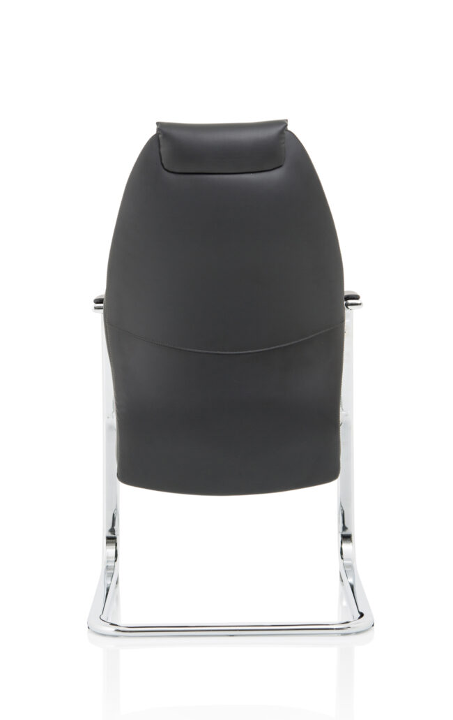 mien high back leather cantilever visitor office chair