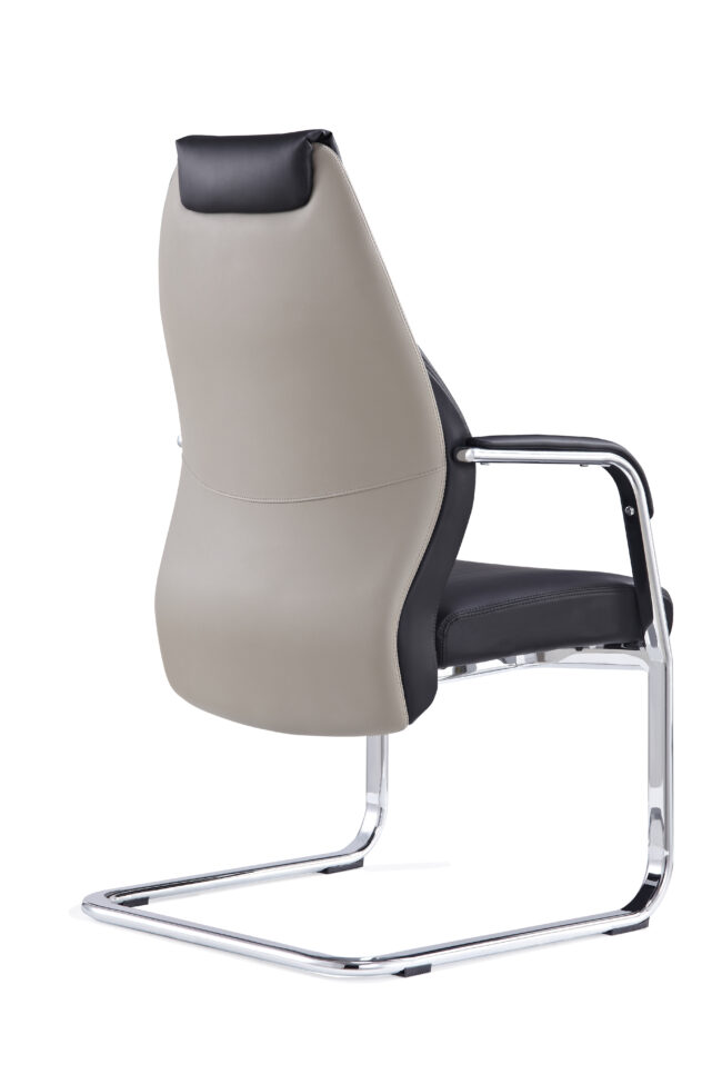 mien high back leather cantilever visitor office chair