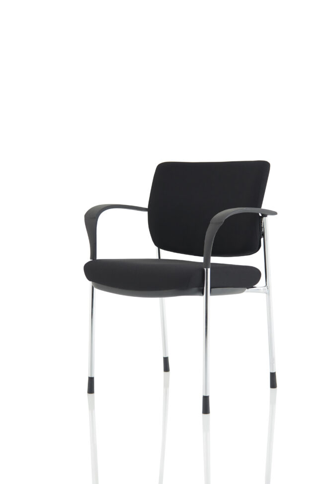 brunswick deluxe medium back stacking visitor office chair with arms