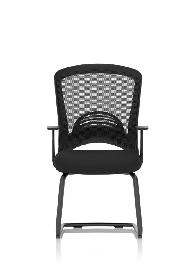 astro visitor cantilever leg mesh chair