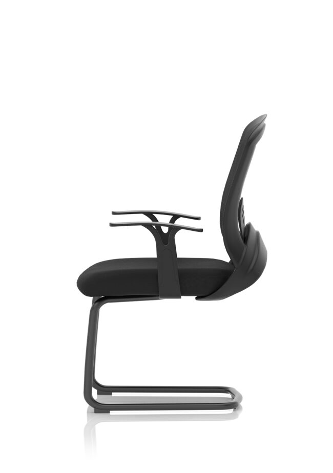 astro visitor cantilever leg mesh chair