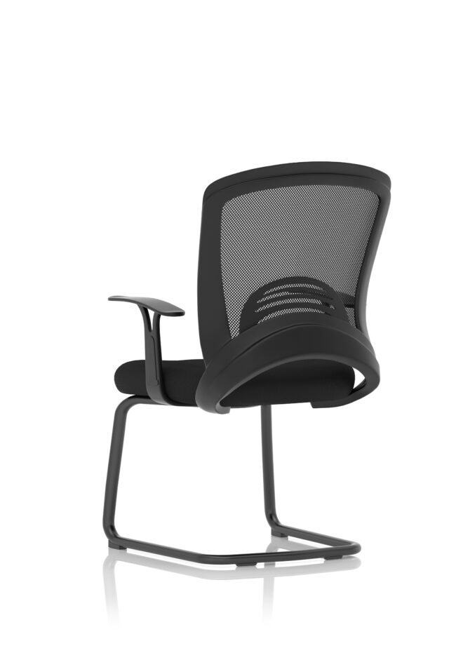 astro visitor cantilever leg mesh chair