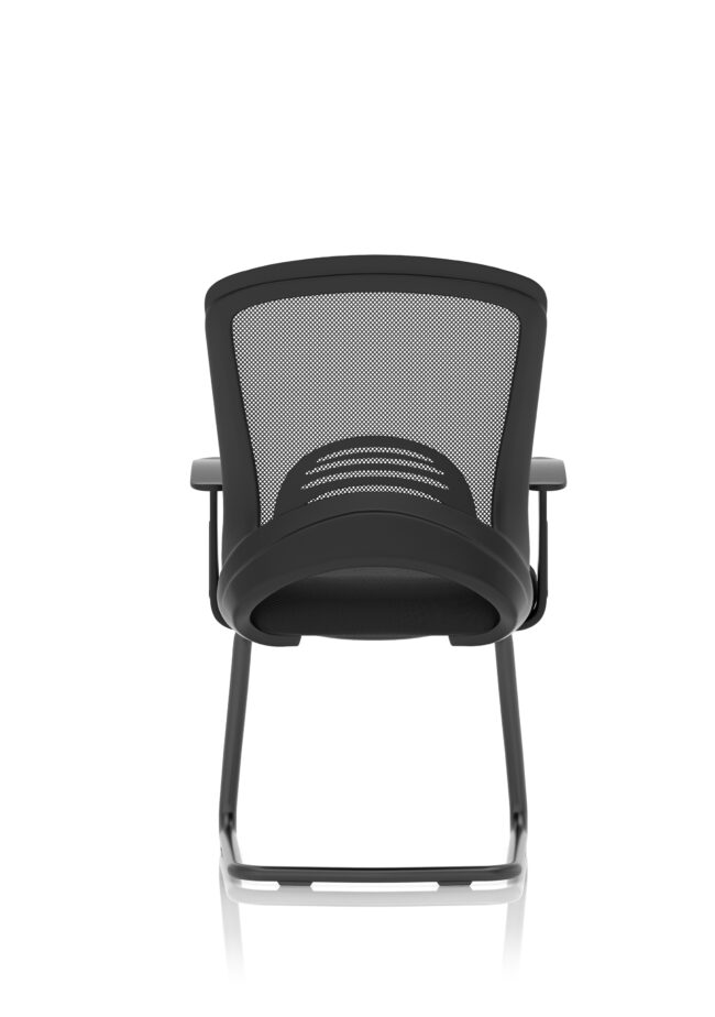 astro visitor cantilever leg mesh chair