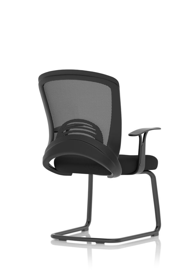 astro visitor cantilever leg mesh chair