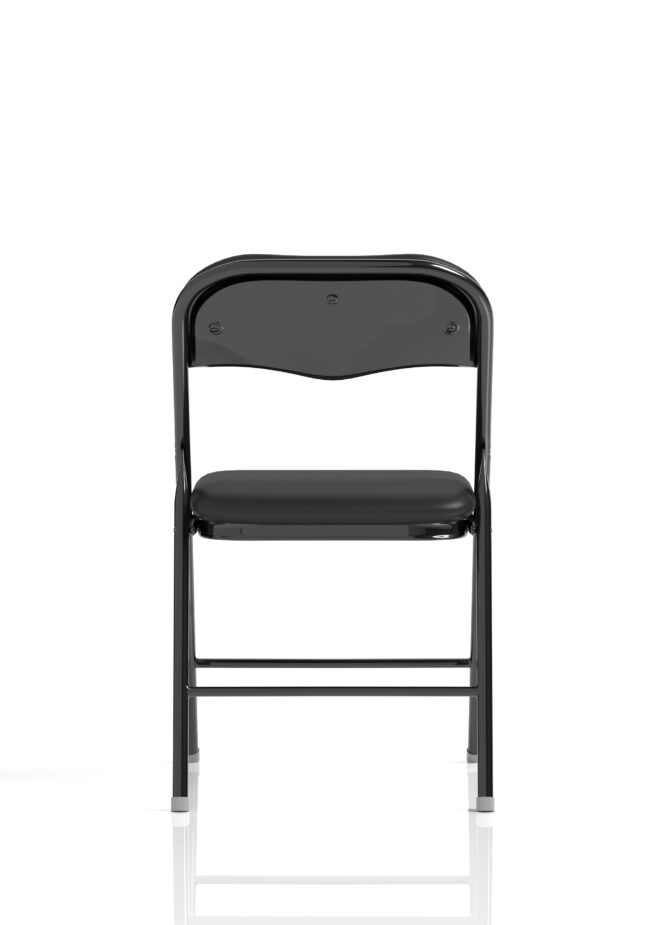 sicily black polyurethane folding chair