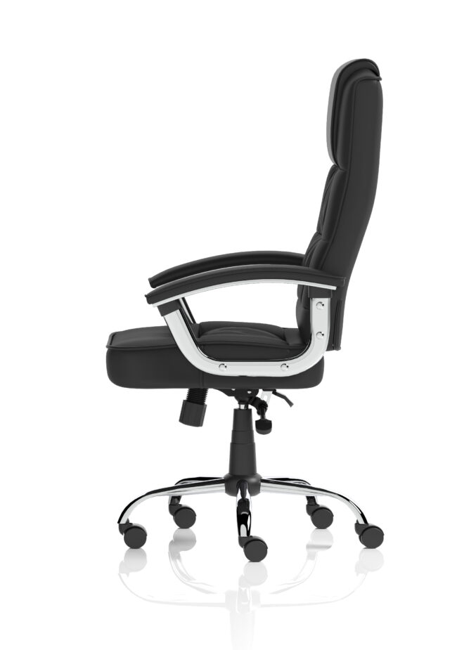 moore deluxe high back black executive office chair with arms