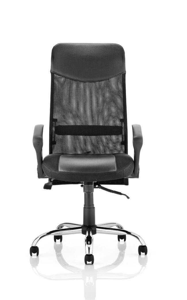 vegas high back black executive office chair with arms