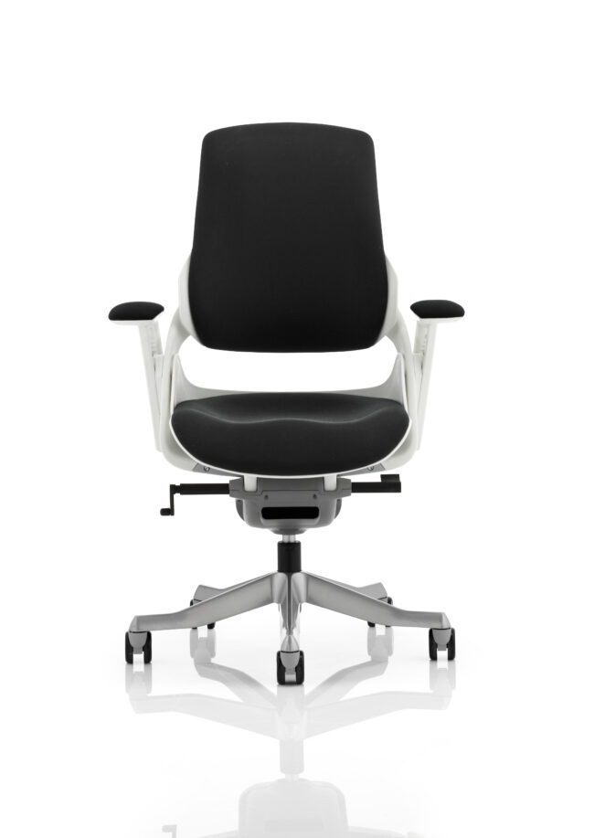 zure high back white shell executive office chair with arms
