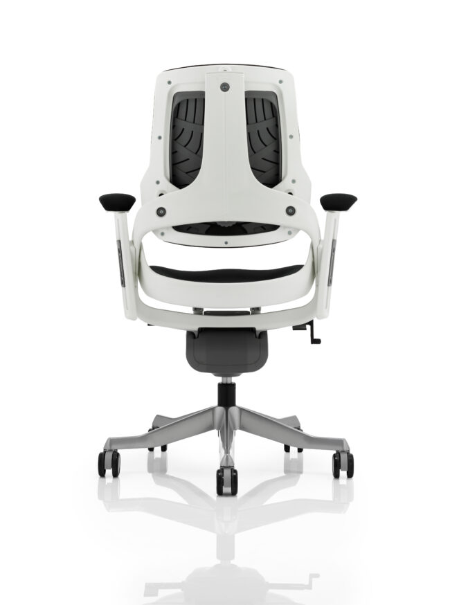zure high back white shell executive office chair with arms