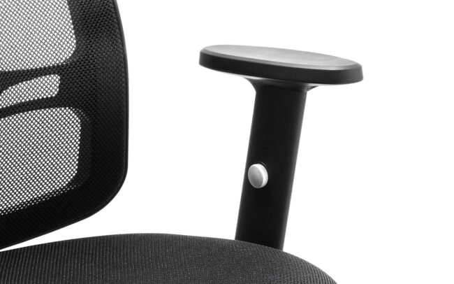 portland mesh back cantilever visitor chair with arms
