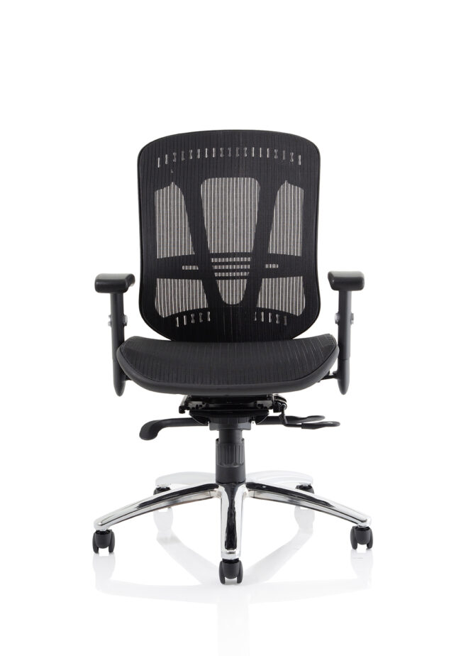 mirage ii mesh back task operator office chair with height adjustable arms