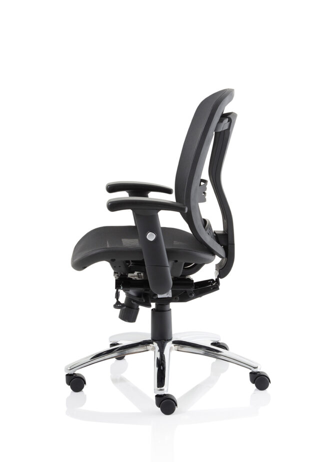 mirage ii mesh back task operator office chair with height adjustable arms