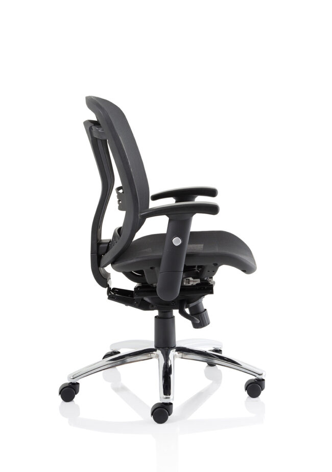 mirage ii mesh back task operator office chair with height adjustable arms