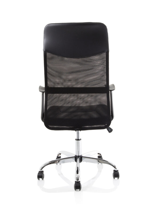 vegalite high mesh back black executive office chair with arms