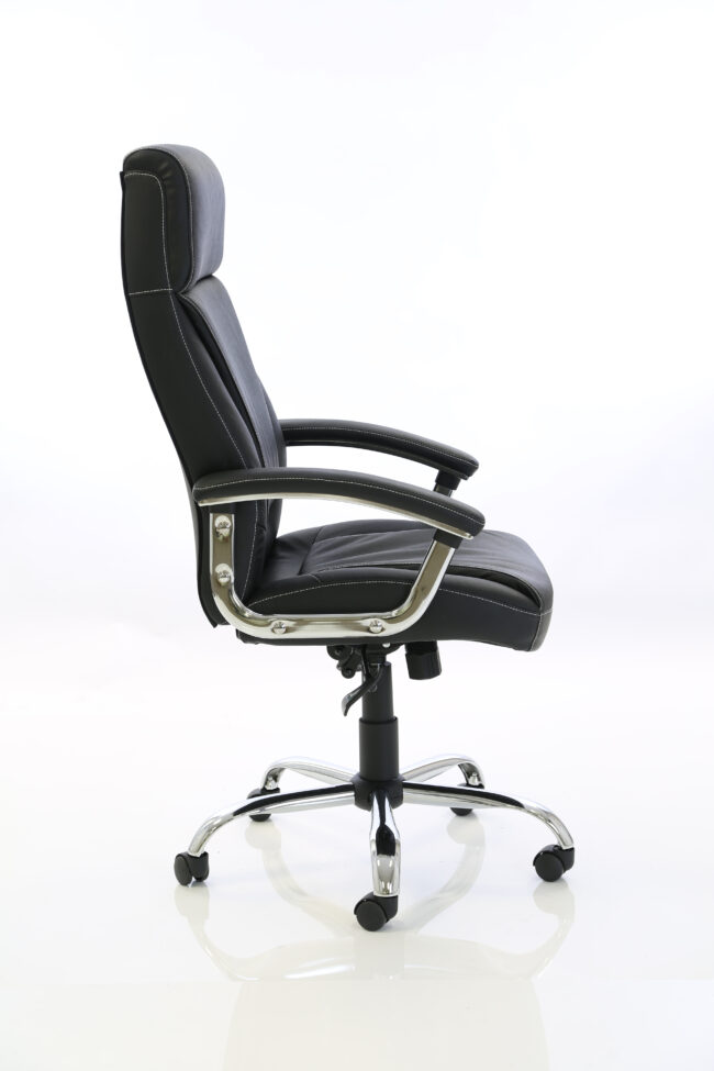 penza high back executive leather office chair with arms