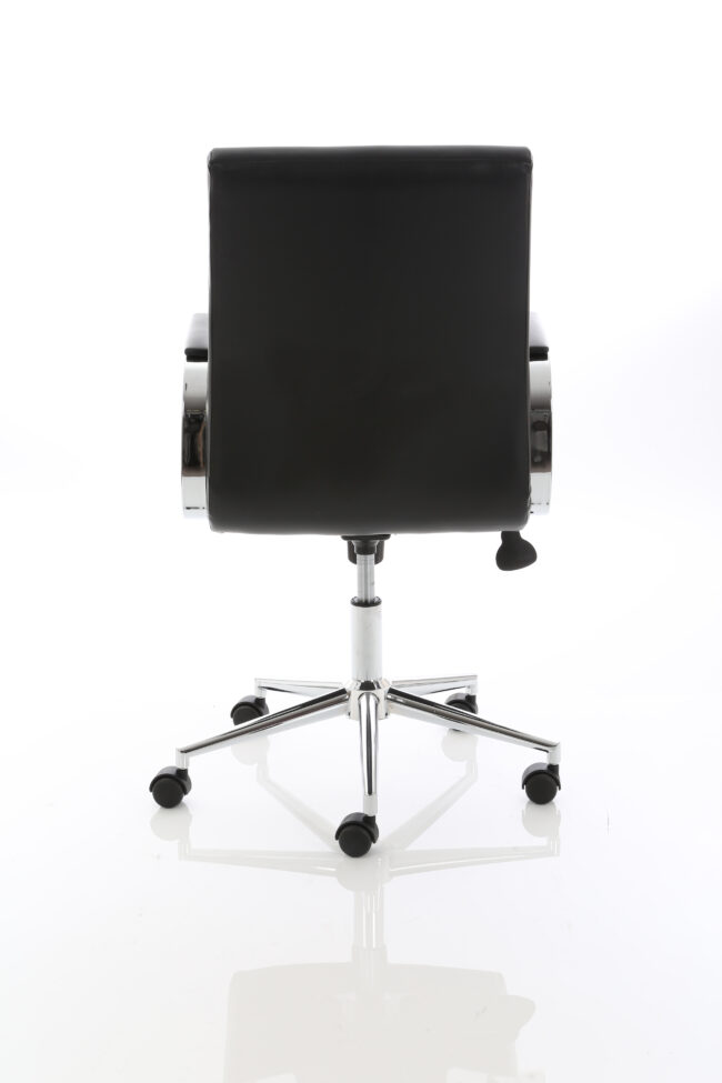 ezra medium back leather executive office chair with arms