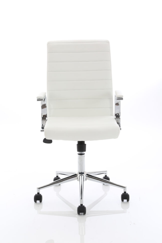 ezra medium back leather executive office chair with arms