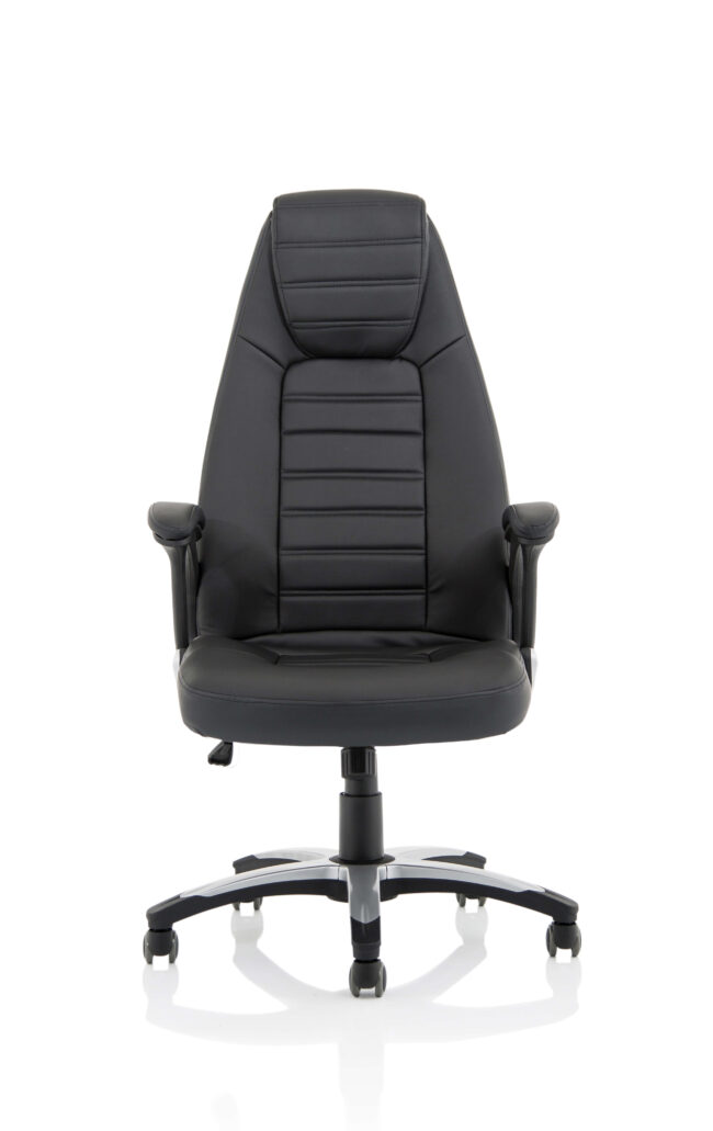 metropolis high back black leather executive office chair
