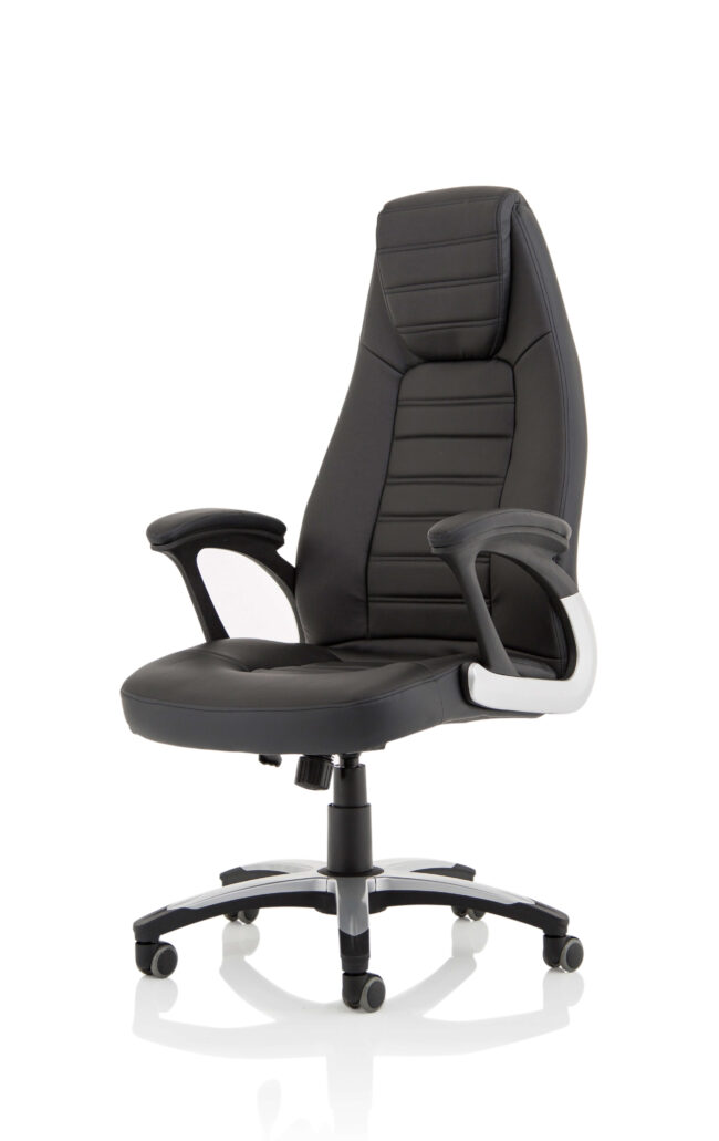 metropolis high back black leather executive office chair