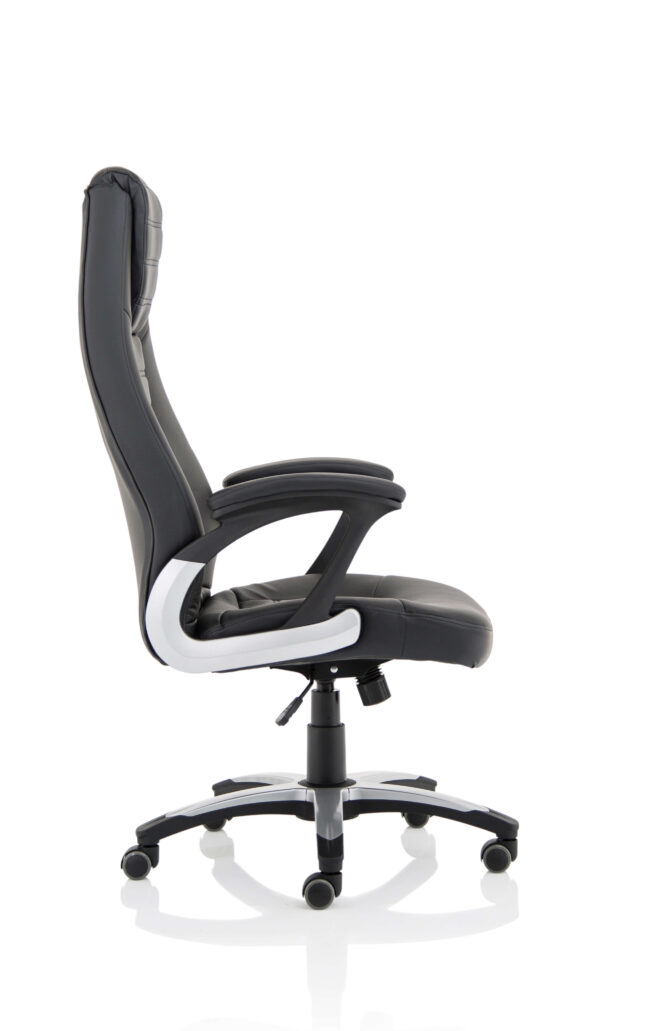 metropolis high back black leather executive office chair