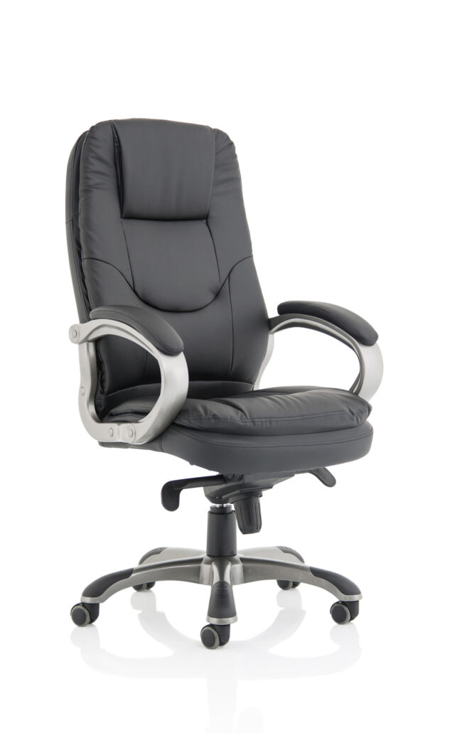 oscar high back black executive office chair with arms