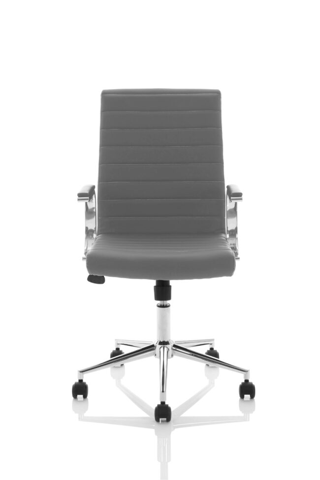 ezra medium back leather executive office chair with arms