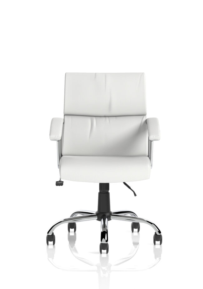 desire medium back leather executive office chair with arms