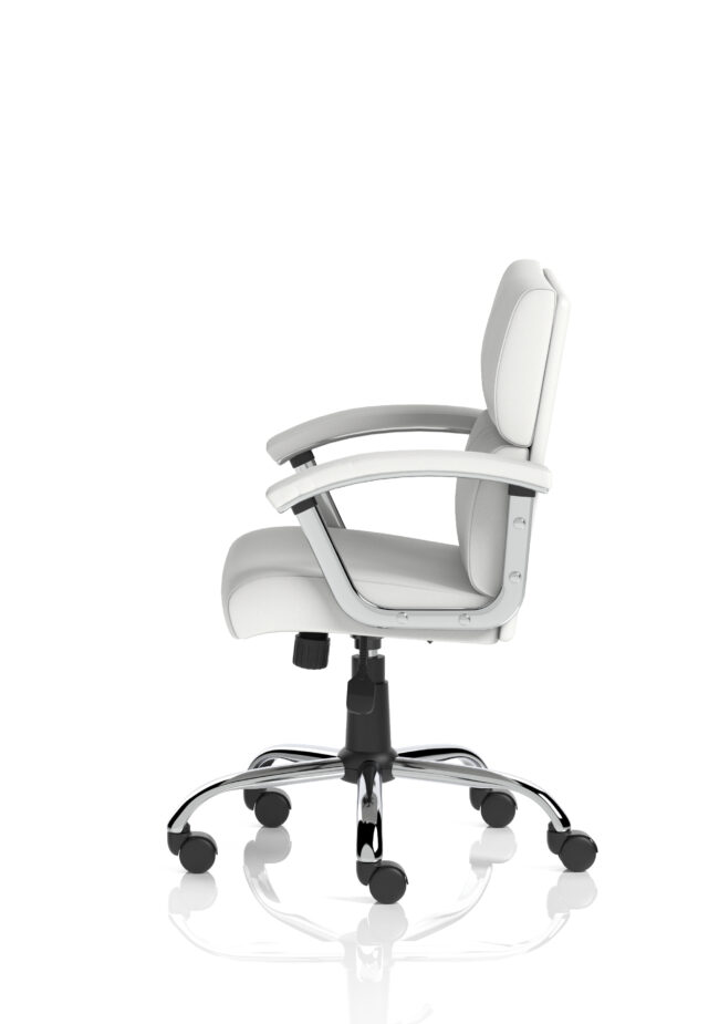 desire medium back leather executive office chair with arms