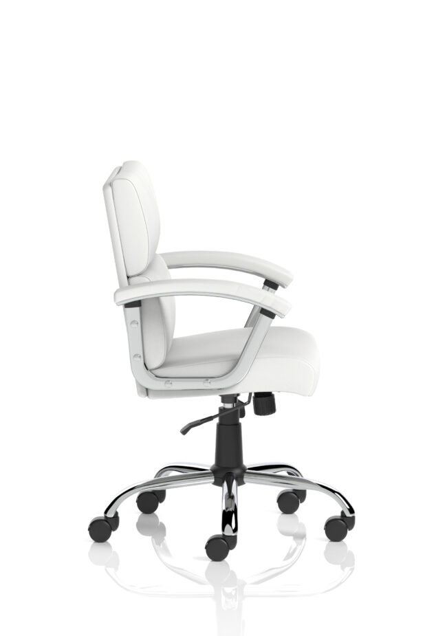 desire medium back leather executive office chair with arms