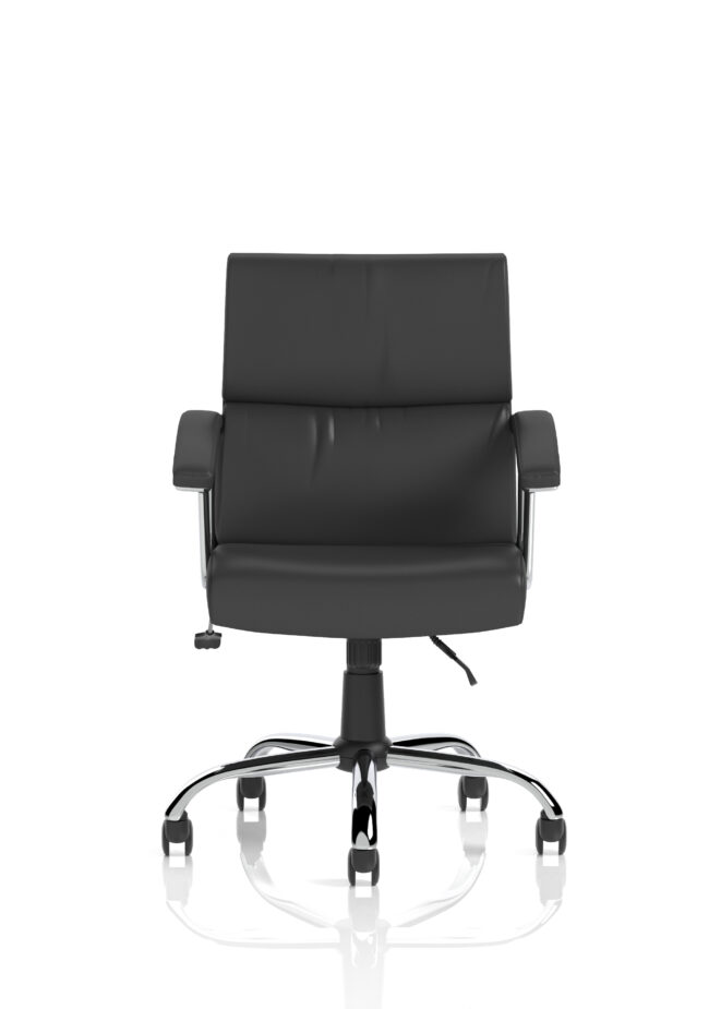 desire medium back leather executive office chair with arms