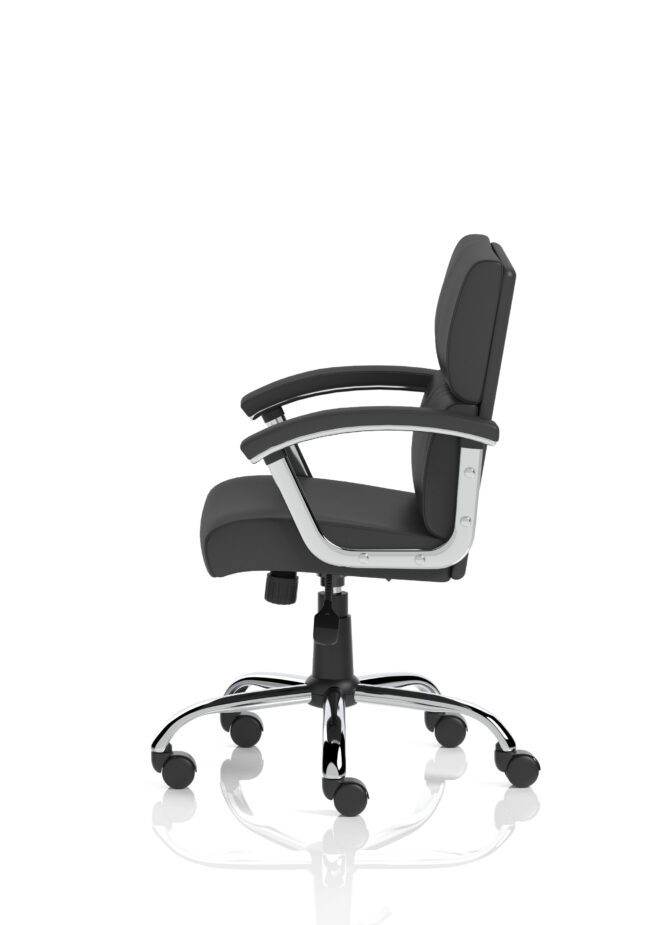 desire medium back leather executive office chair with arms