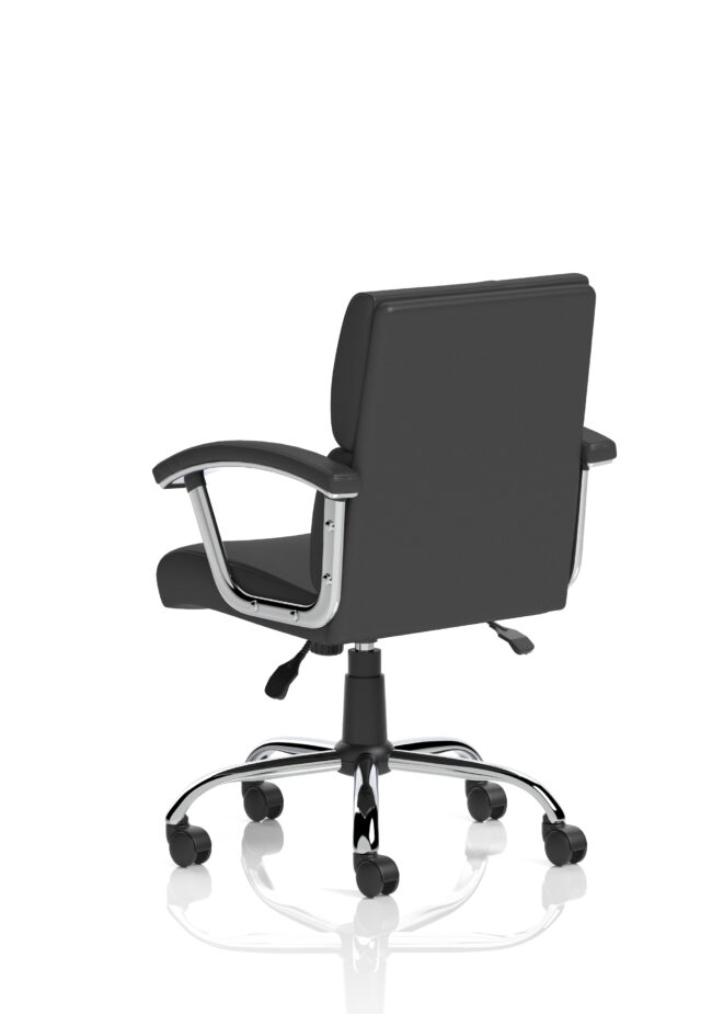desire medium back leather executive office chair with arms