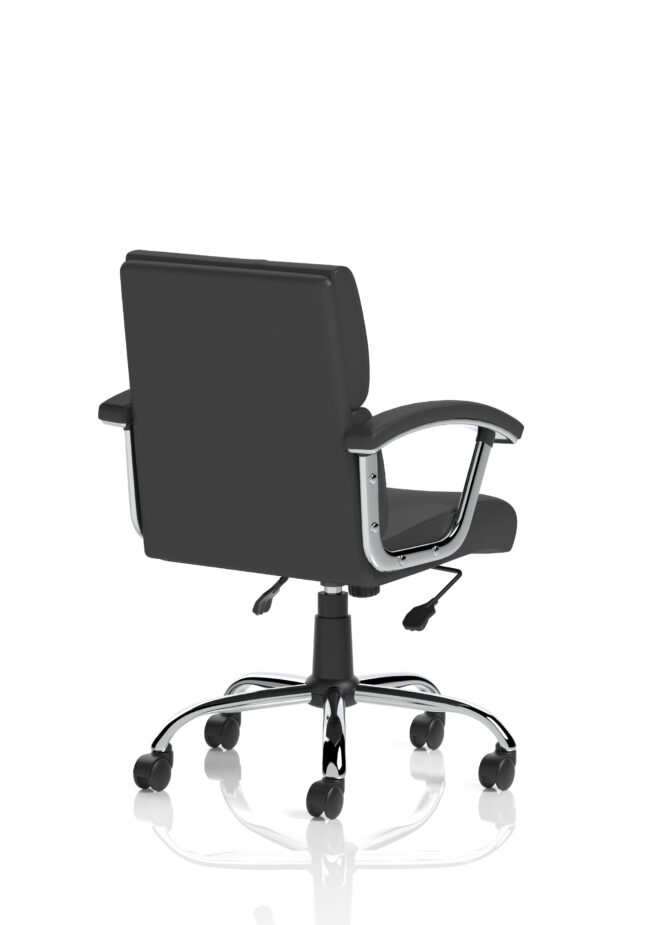 desire medium back leather executive office chair with arms
