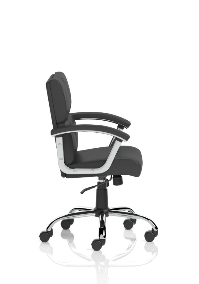 desire medium back leather executive office chair with arms