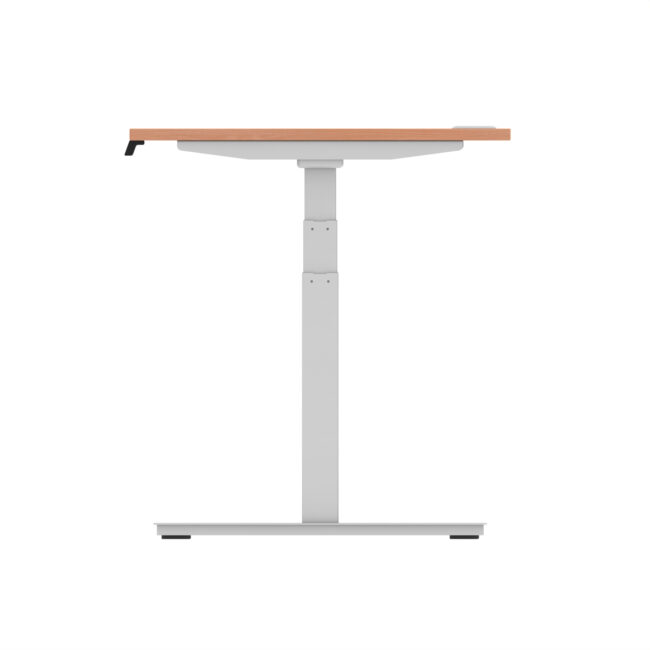 air height adjustable desk with cable ports
