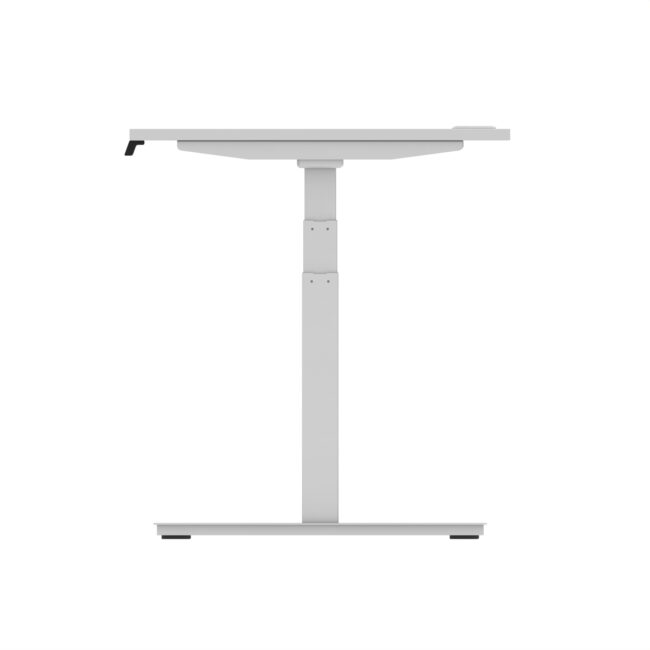 air height adjustable desk with cable ports