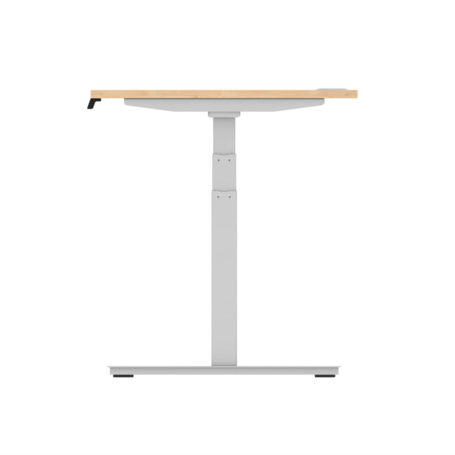 air height adjustable desk with cable ports